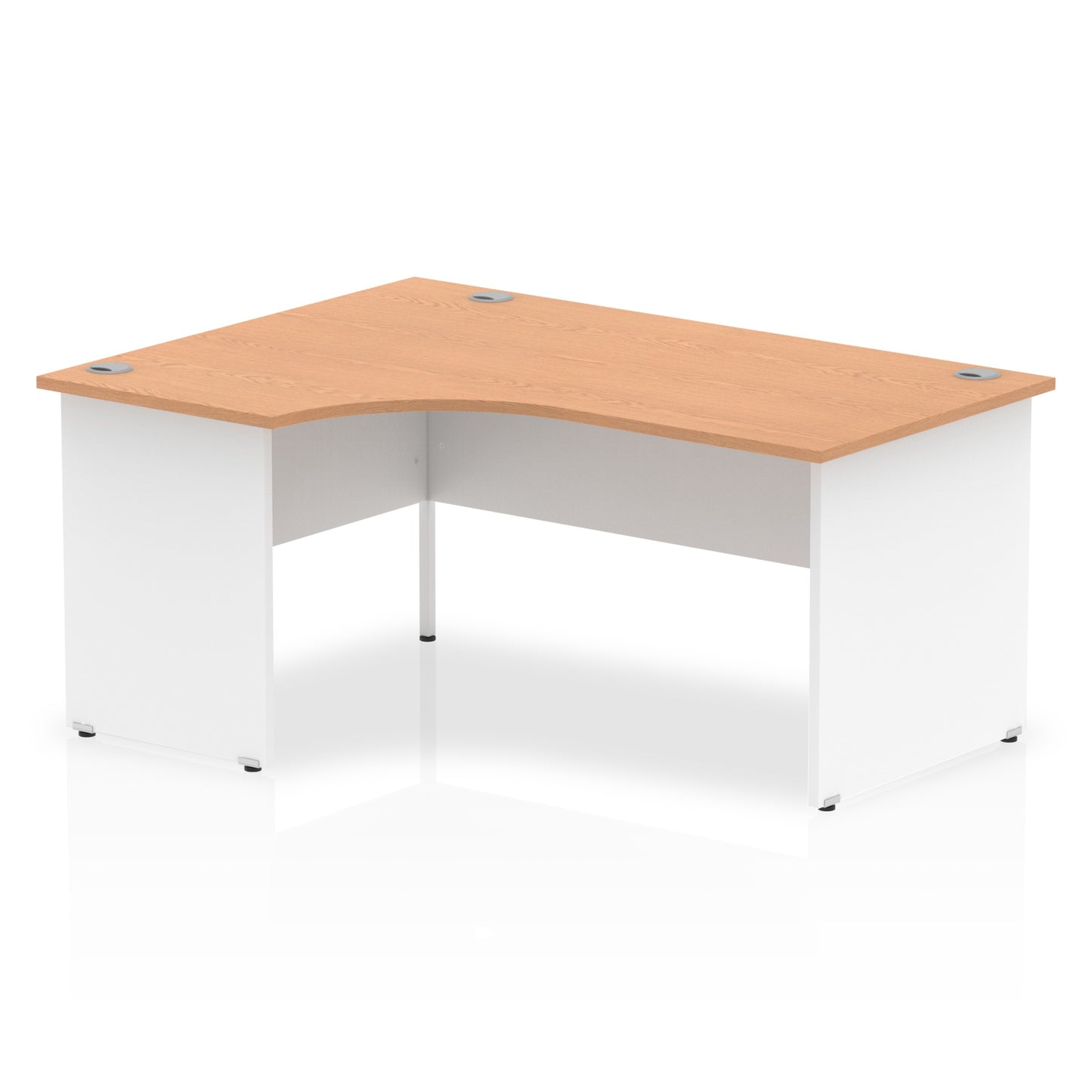 Impulse Left Hand Crescent Desk Panel End Leg - 1600mm - Multiple Colour Options