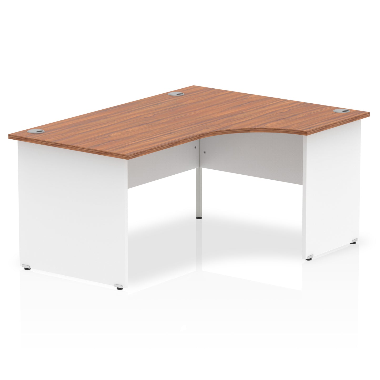 Impulse Right Hand Crescent Desk Panel End Leg - 1600mm - Multiple Colour Options