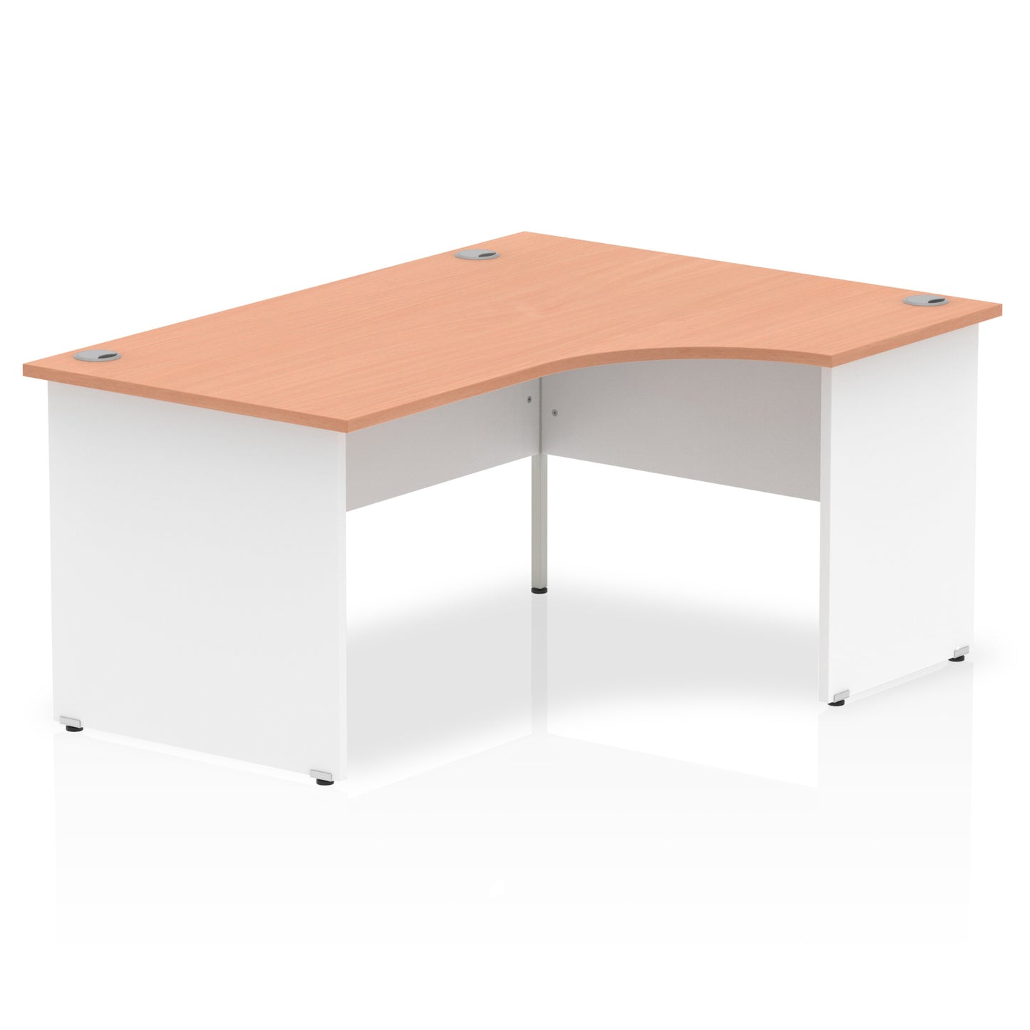 Impulse Right Hand Crescent Desk Panel End Leg - 1600mm - Multiple Colour Options
