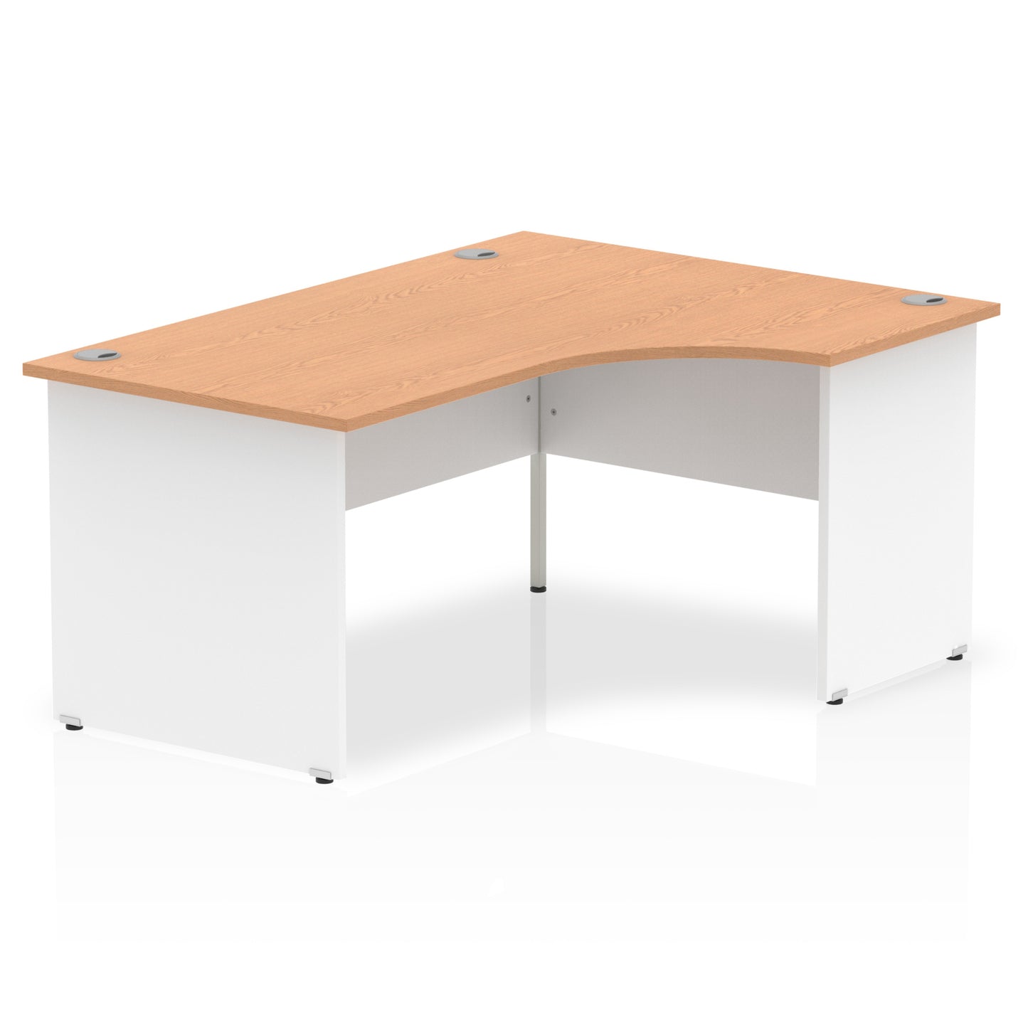Impulse Right Hand Crescent Desk Panel End Leg - 1600mm - Multiple Colour Options