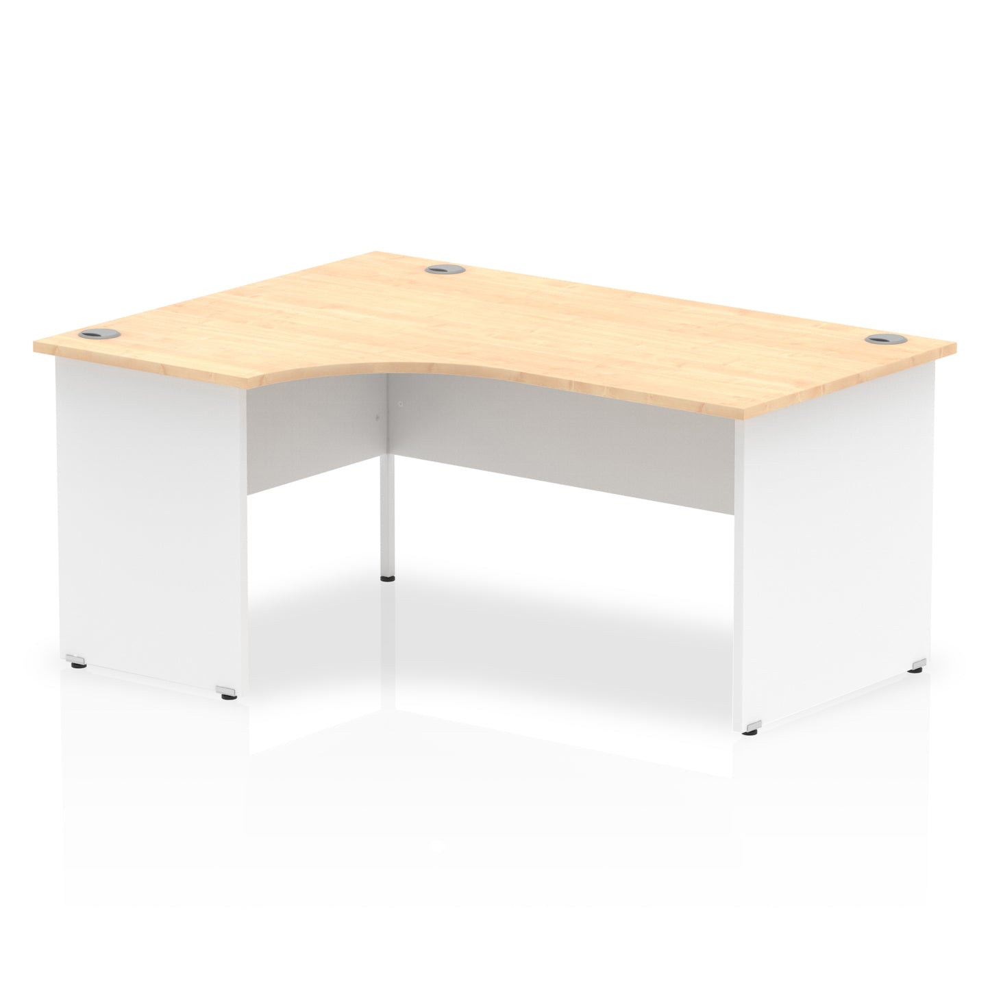 Impulse Left Hand Crescent Desk Panel End Leg - 1600mm - Multiple Colour Options