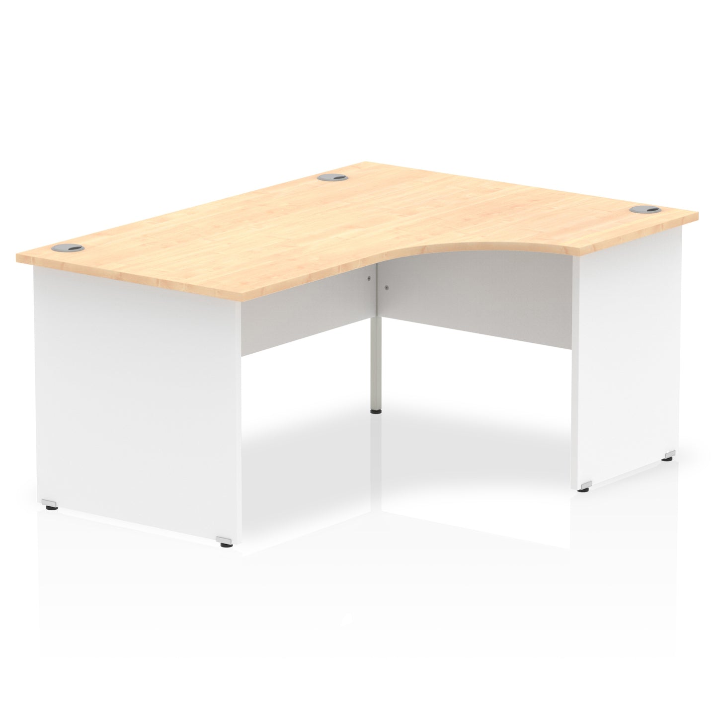 Impulse Right Hand Crescent Desk Panel End Leg - 1600mm - Multiple Colour Options
