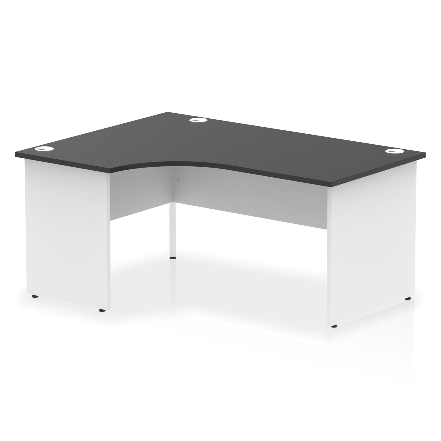 Impulse Left Hand Crescent Desk Panel End Leg - 1600mm - Multiple Colour Options