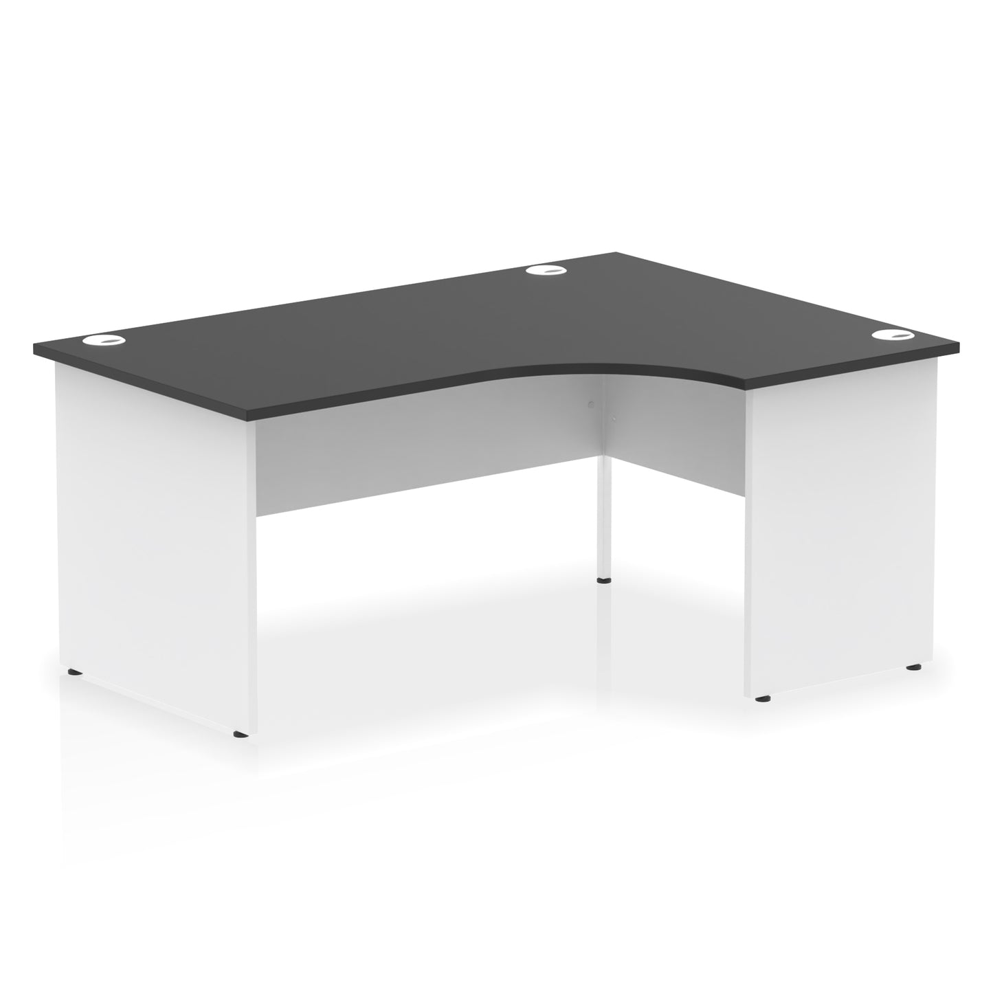 Impulse Right Hand Crescent Desk Panel End Leg - 1600mm - Multiple Colour Options