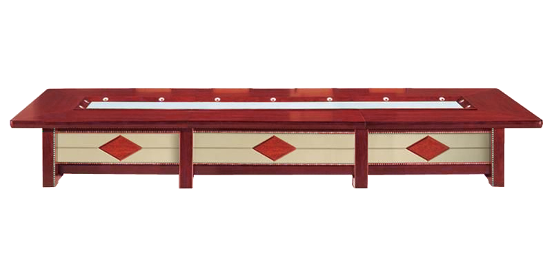 Luxury Executive Boardroom Table with Cream Leather Paneling - 4800mm to 6000mm - UT3B48