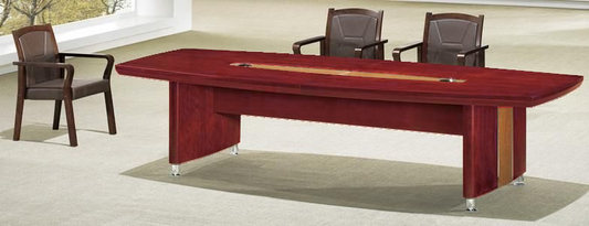Traditional Cherry Rosewood Real Wood Veneer Executive Boardroom Meeting Table - 2000mm to 2800mm - UT9124