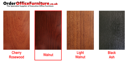 Extra Large Luxury Walnut Real Wood Veneer Executive Bookcase with Open Shelving - 4000mm - KM5B55