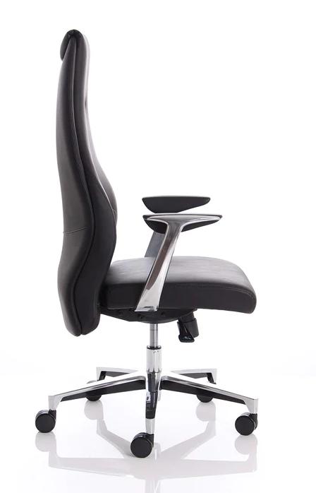 Mien High Back Bonded Black Leather Office Chair