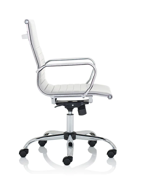 Nola Medium Back Modern Office Chair Black or White Option