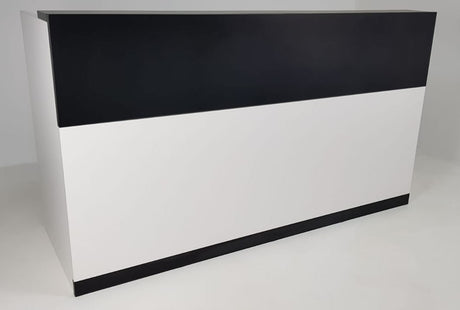 Reception Desk Counter in Black and White