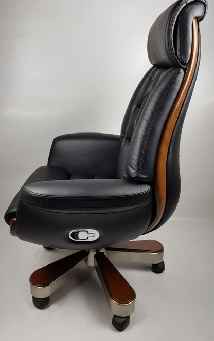 Black Leather Luxury Executive Office Chair - YS1505A