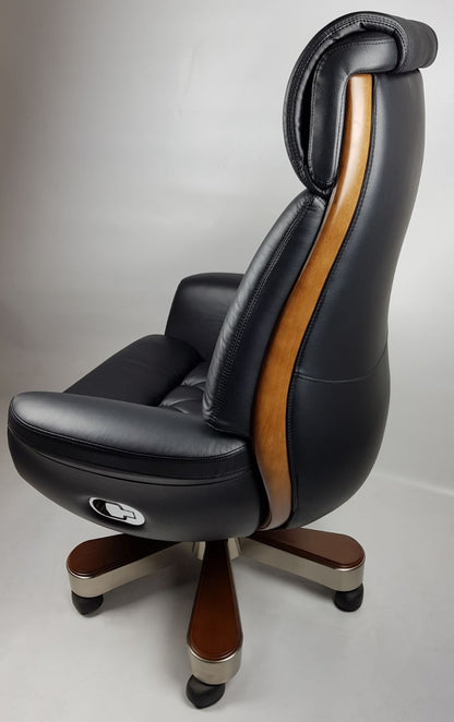 Black Leather Luxury Executive Office Chair - YS1505A