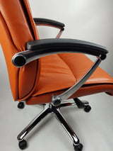 Luxury Genuine Tan Leather Office Chair - SZ-A27
