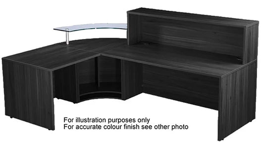 Reception Desk Counter - White
