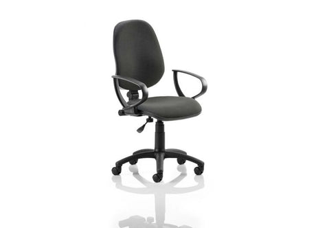 Eclipse 1 Plus Fabric Operator Office Chair - Optional Colour and Armrests