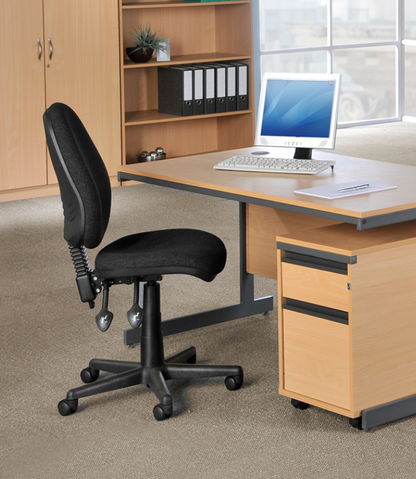 Vantage 100 Fabric Operator Chair - V100 - Black, Blue, Burgundy, Charcoal, Grey or Red Option