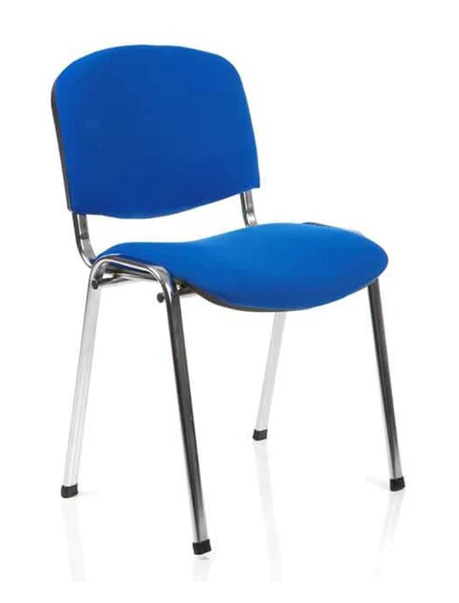 Stackable ISO Chrome Frame Fabric Conference Chair - Multiple Fabric Colour Choices