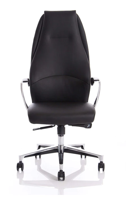 Mien High Back Bonded Black Leather Office Chair