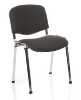 Stackable ISO Chrome Frame Fabric Conference Chair - Multiple Fabric Colour Choices