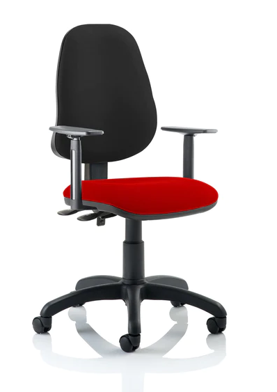 Eclipse 2 Plus Fabric Operator Office Chair - Optional Colour and Armrests