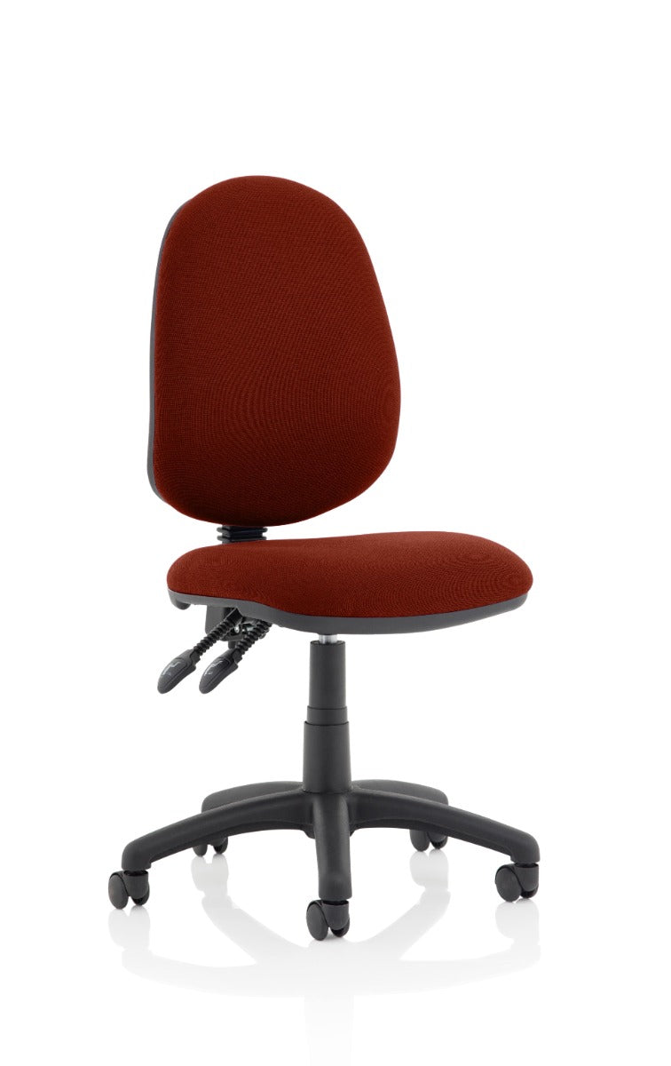 Eclipse 2 Plus Fabric Operator Office Chair - Optional Colour and Armrests