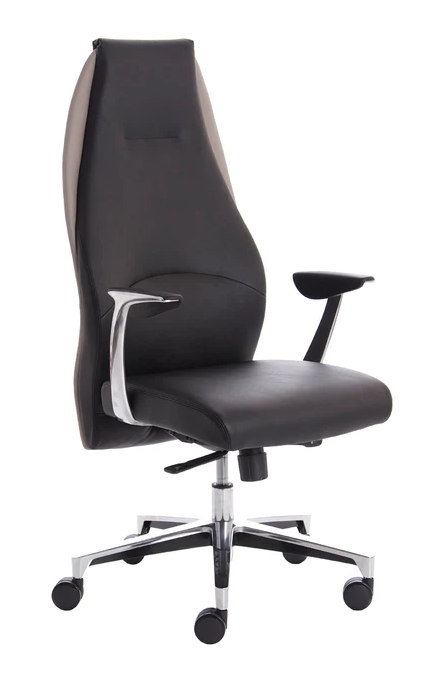 Mien High Back Bonded Black Leather Office Chair