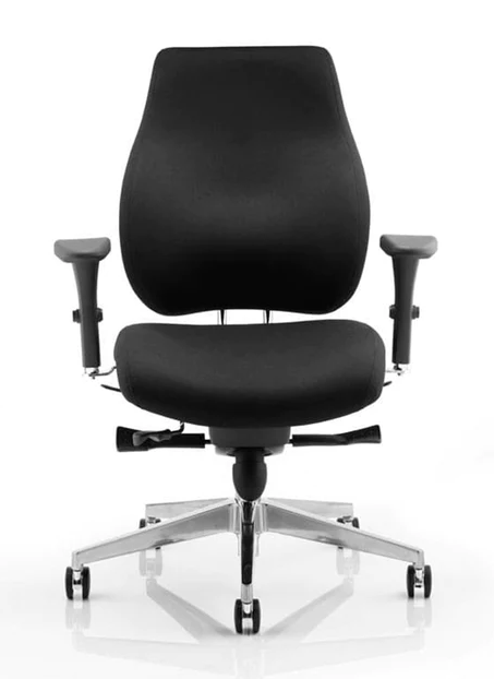 Chiro Plus Fabric Ergonomic Office Chair - Recommended by Leading UK Chiropractor Doctor