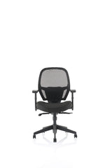 The Denver Black Mesh Back and Fabric Seat Office Chair - Optional Headrest