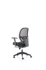 The Denver Black Mesh Back and Fabric Seat Office Chair - Optional Headrest