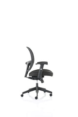 The Denver Black Mesh Back and Fabric Seat Office Chair - Optional Headrest