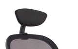 The Denver Black Mesh Back and Fabric Seat Office Chair - Optional Headrest