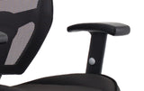 The Denver Black Mesh Back and Fabric Seat Office Chair - Optional Headrest