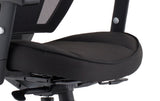 The Denver Black Mesh Back and Fabric Seat Office Chair - Optional Headrest