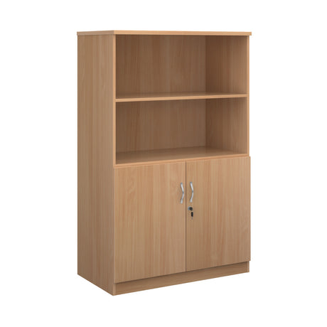 Deluxe Three or Four Shelf 1020mm Wide Combination Open Bookcase