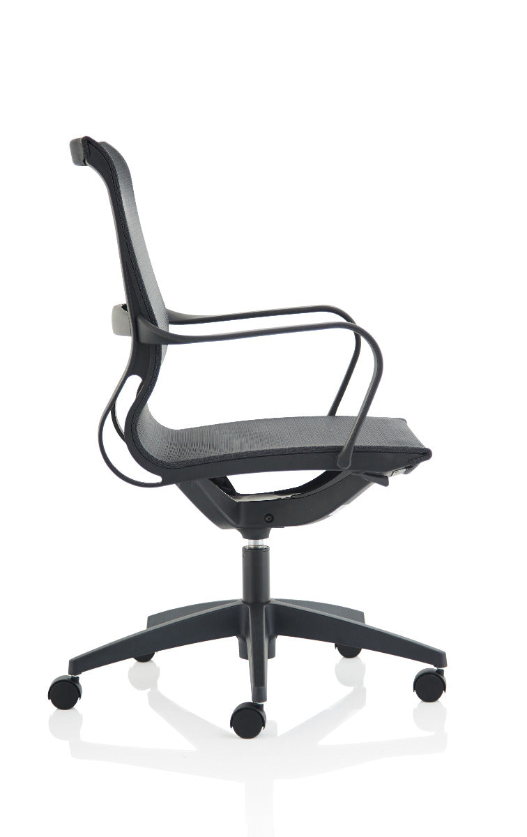 Lula Stylish Black Mesh Operator Office Chair