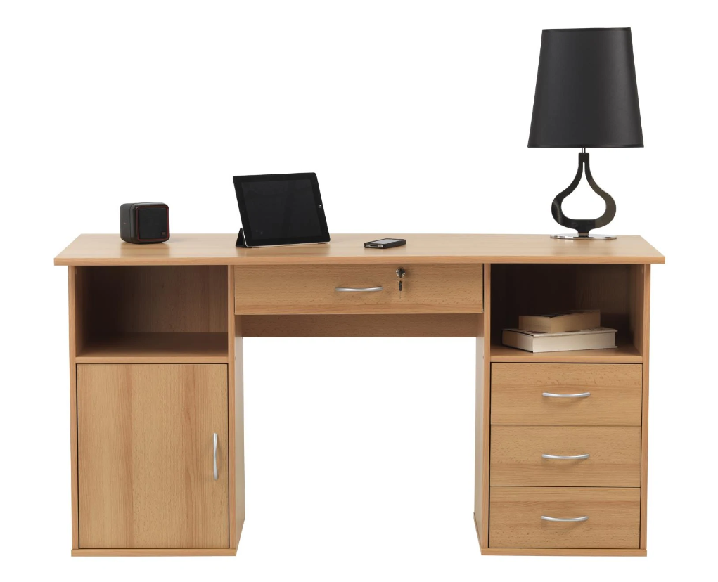 Dallas Home Office Desk - Beech or Oak Option