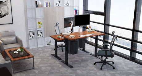 Order Office Furniture Dual Motor Electric Desk Frame Only - Black, Silver or White Option - OOF32