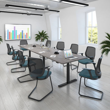 Elev8 Touch Electric Barrel Shape Boardroom Meeting Table