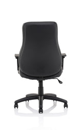 Winsor Black Leather Operator/Office Chair - Optional Headrest