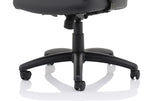 Winsor Black Leather Operator/Office Chair - Optional Headrest