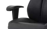 Winsor Black Leather Operator/Office Chair - Optional Headrest