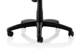 Winsor Black Leather Operator/Office Chair - Optional Headrest