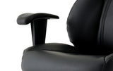 Winsor Black Leather Operator/Office Chair - Optional Headrest