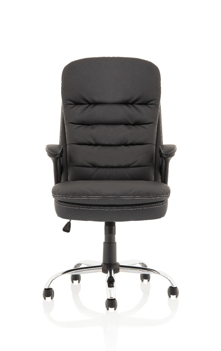 Ontario Black Faux Leather Office Chair