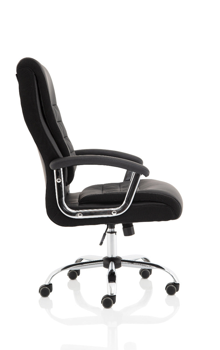 Dallas Black Faux Leather Office Chair