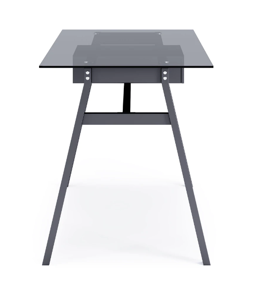 Richmond Glass Home Office Desk Black Grey or White Option