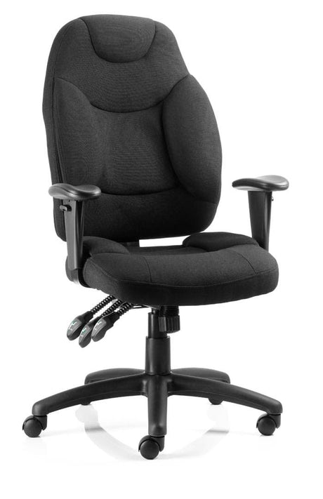 Galaxy Fabric Operator Office Chair - Black or Blue Option