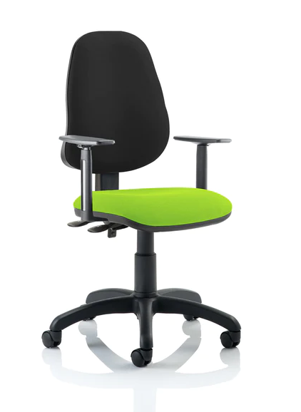 Eclipse 2 Plus Fabric Operator Office Chair - Optional Colour and Armrests