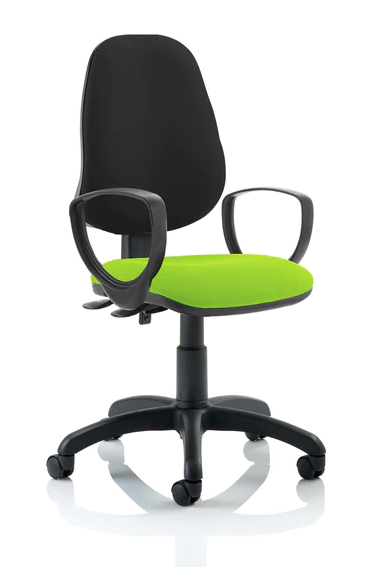 Eclipse 2 Plus Fabric Operator Office Chair - Optional Colour and Armrests
