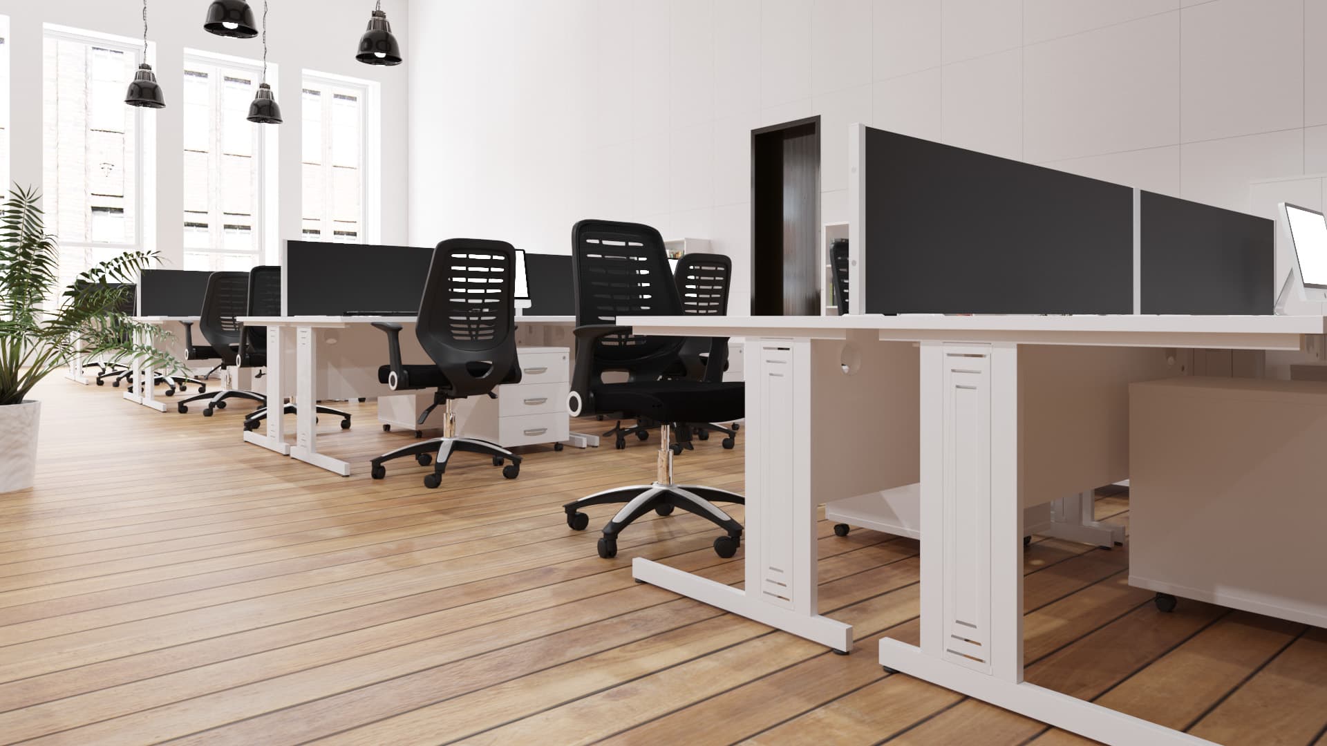 Relay Black Airmesh Seat Task Operator Office Chair - Black or Silver Option